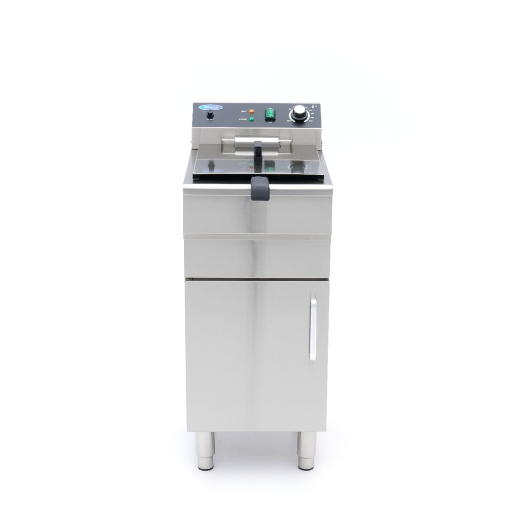 Fritadeira - Profissional - 16L - 1 cesto - com torneira de drenagem e suporte - 230V