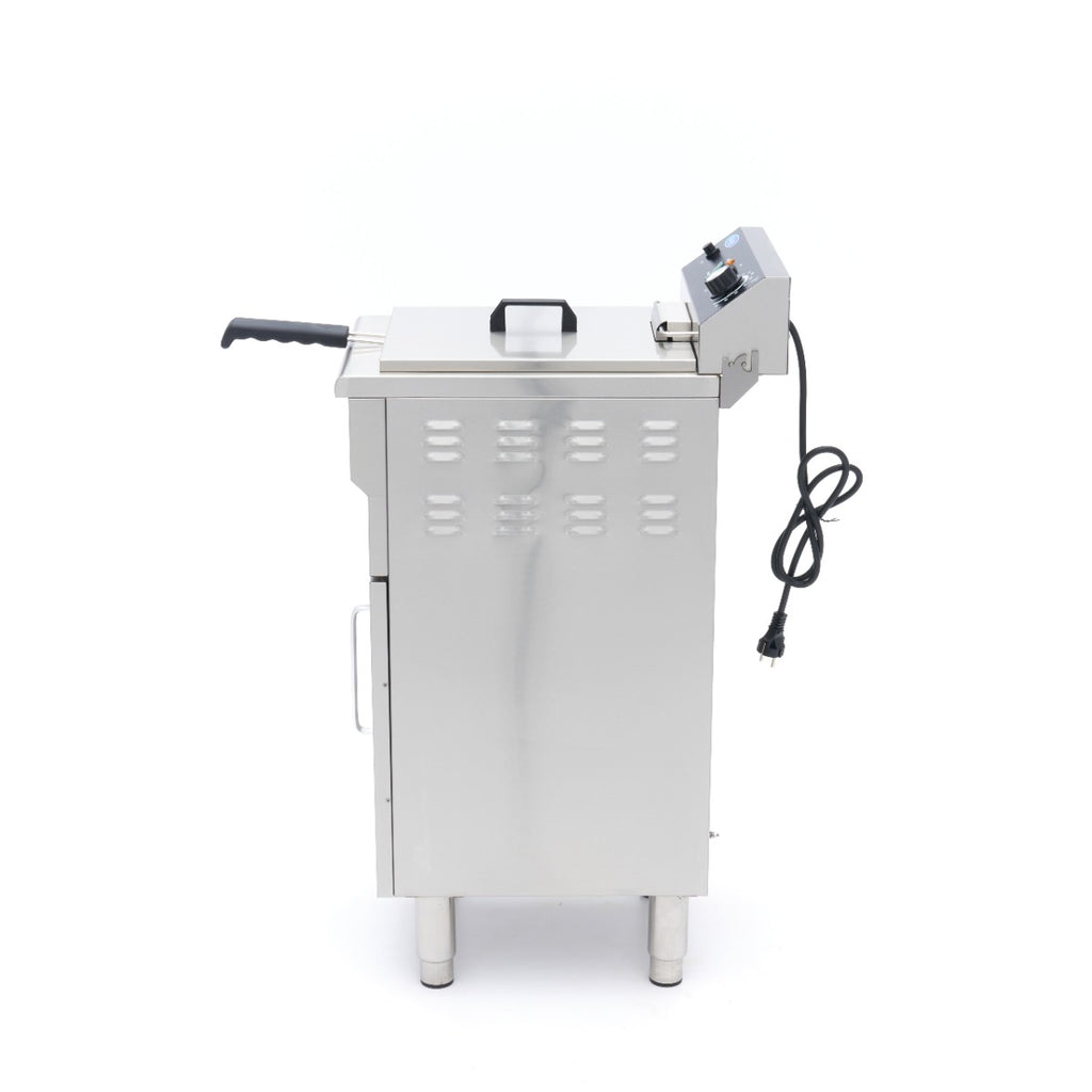 Fritadeira - Profissional - 16L - 1 cesto - com torneira de drenagem e suporte - 230V