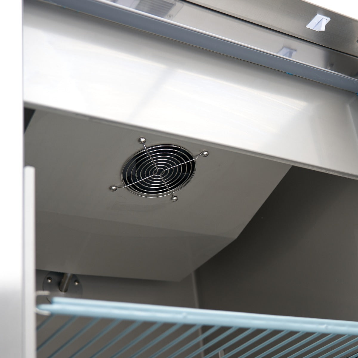 Frigorífico - Profesional - 400L - 3 Estantes Regulables - Acero Inoxidable - sobre Ruedas
