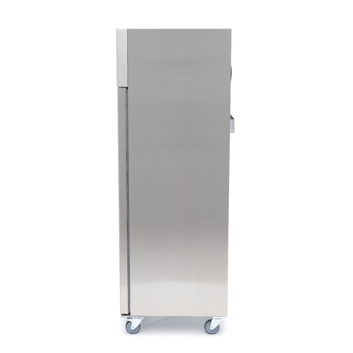 Frigorífico - Profesional - 400L - 3 Estantes Regulables - Acero Inoxidable - sobre Ruedas