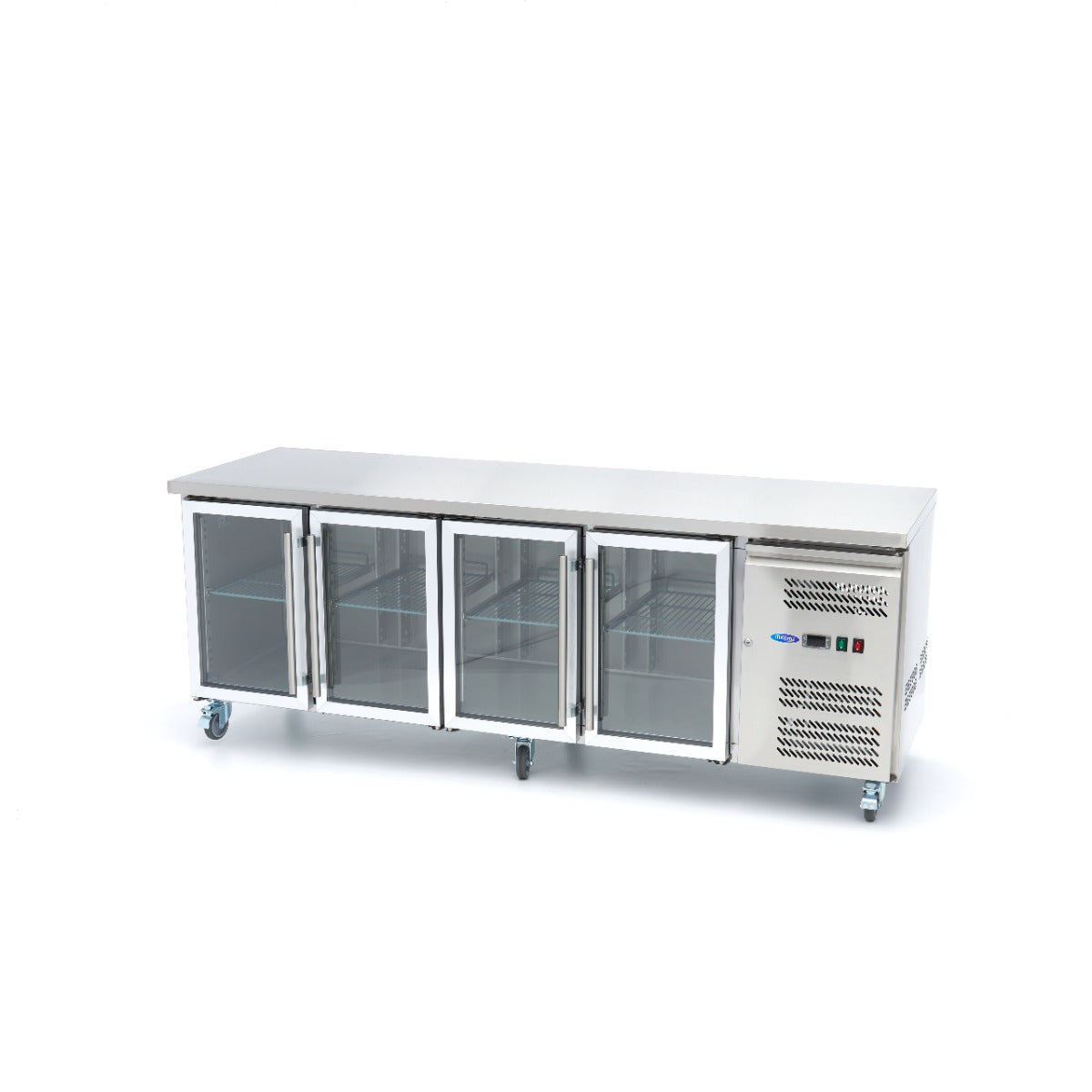 Kühltheke - Professionell - 223cm - 4 Glastüren