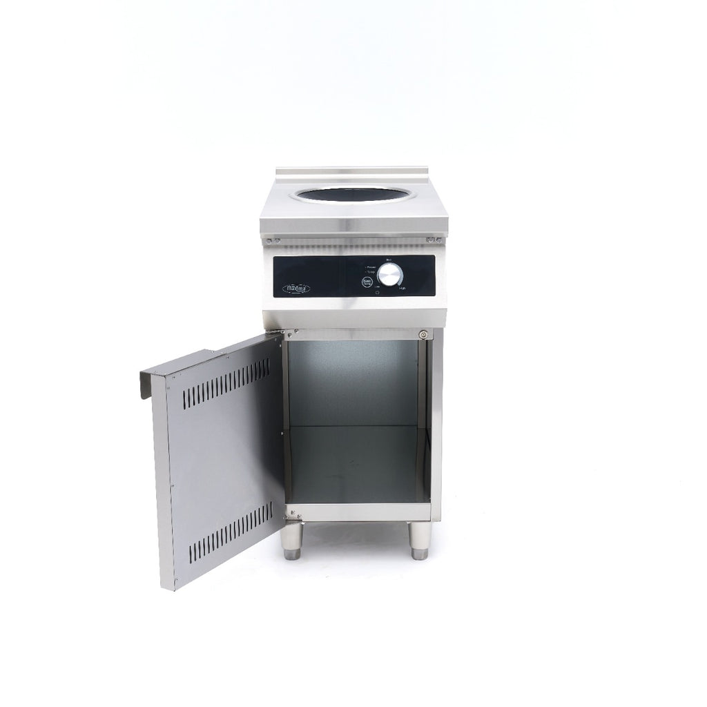Cocina Wok por Inducción 700 – Ø28cm – 5000W – con Soporte - Profesional