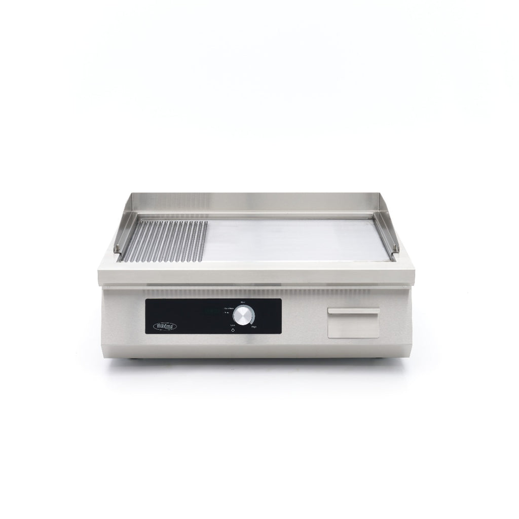 Piastra a induzione 700 - Professionale - superficie liscia e scanalata - 5.000 W - doppia