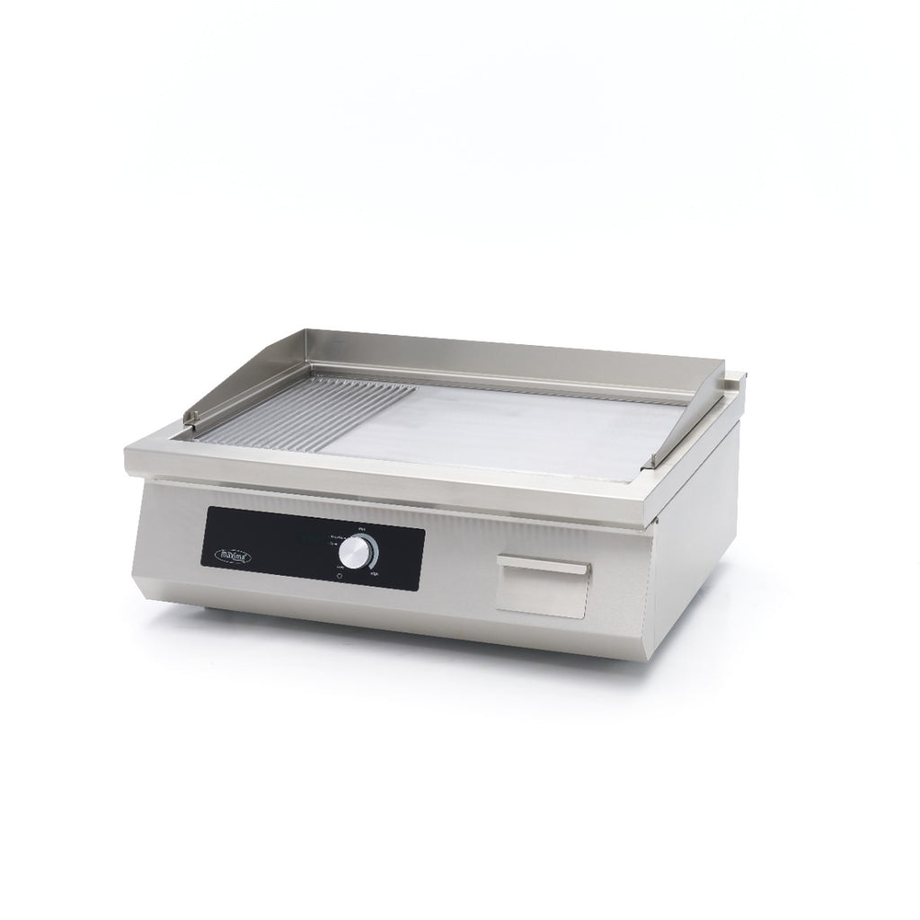 Piastra a induzione 700 - Professionale - superficie liscia e scanalata - 5.000 W - doppia