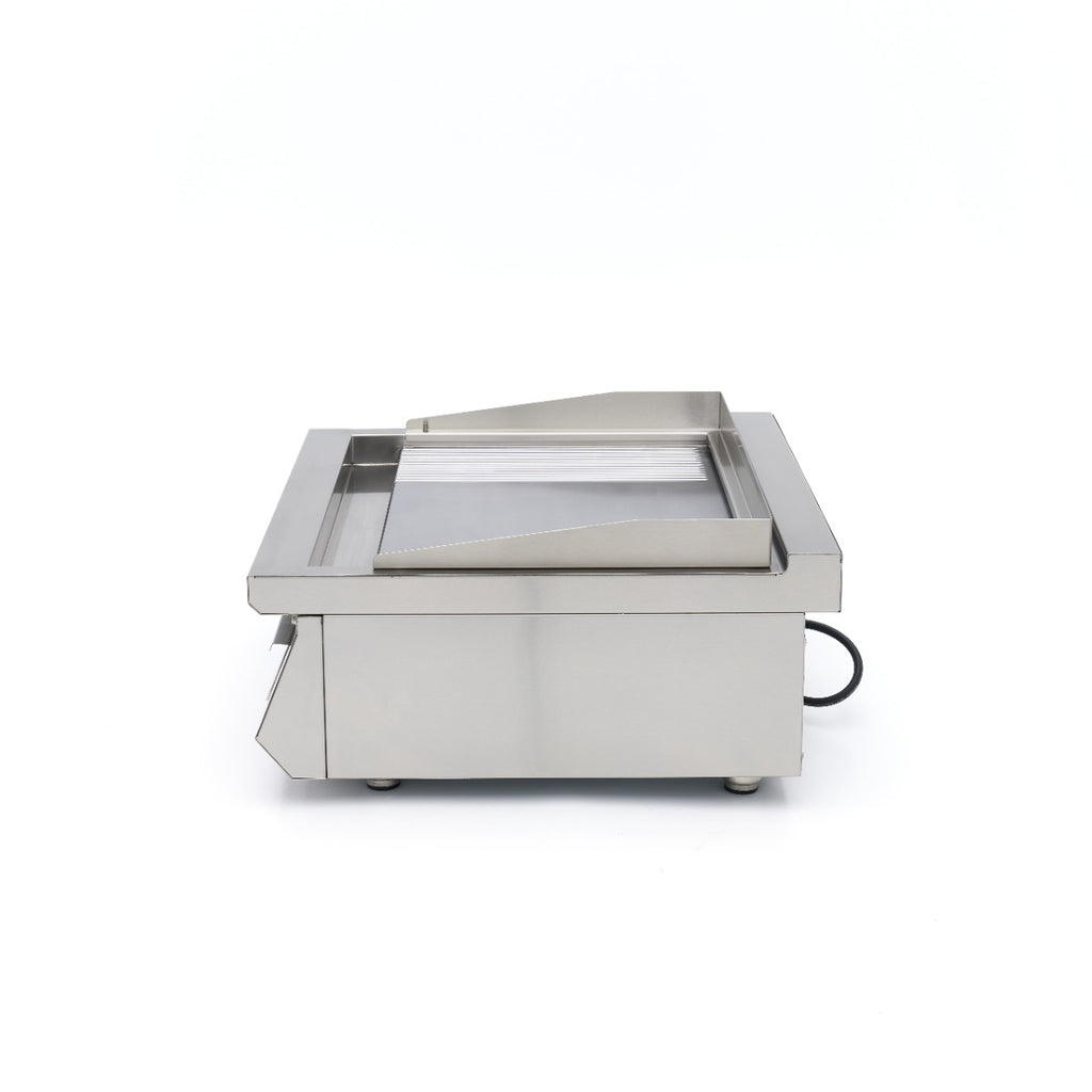 Piastra a induzione 700 - Professionale - superficie liscia e scanalata - 5.000 W - doppia