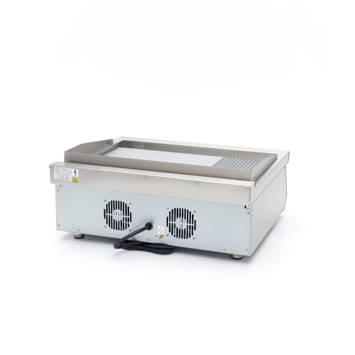 Piastra a induzione 700 - Professionale - superficie liscia e scanalata - 5.000 W - doppia