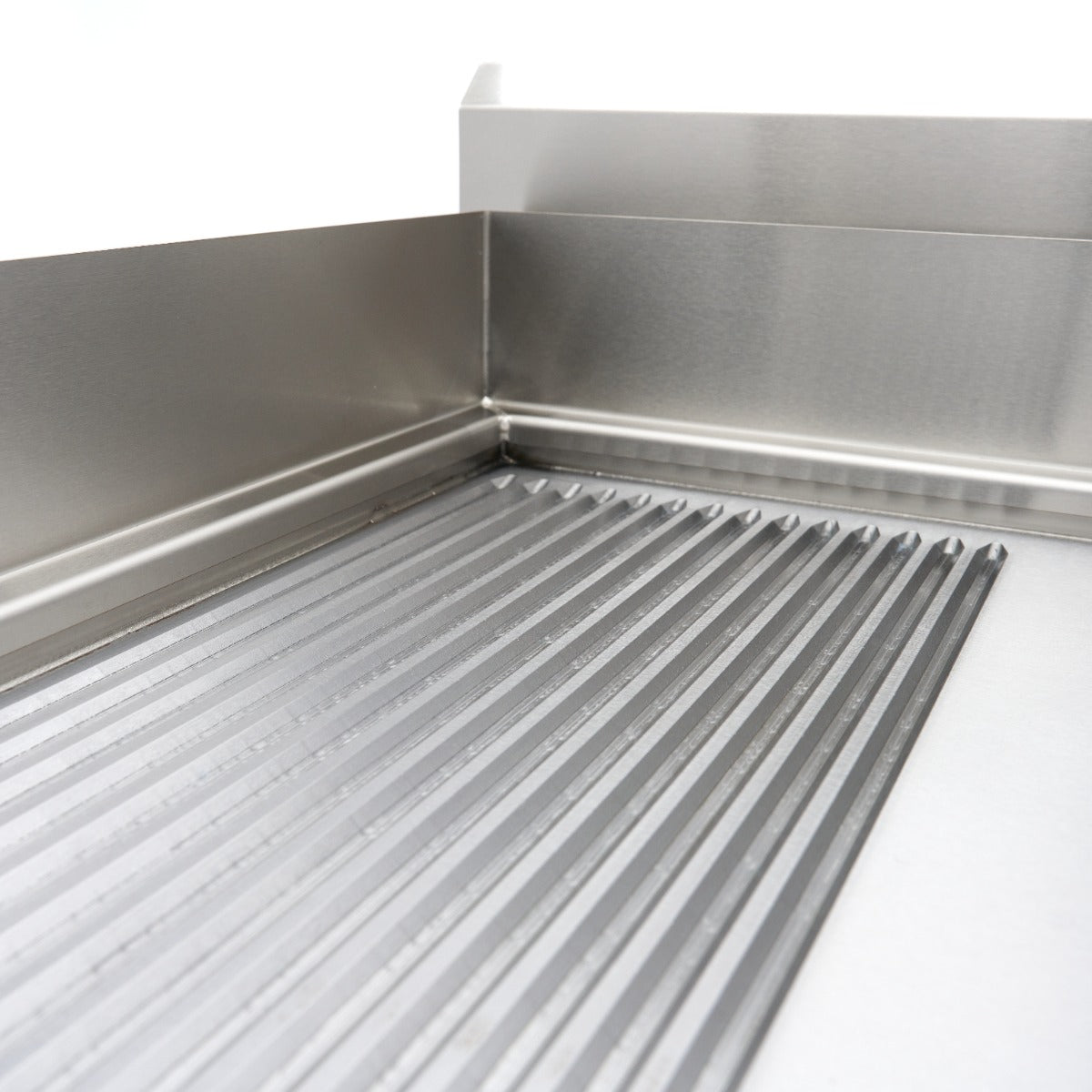 Plancha de Inducción 700 - Profesional - Lisa y Ranurada - 10.000 W - Doble - con Soporte