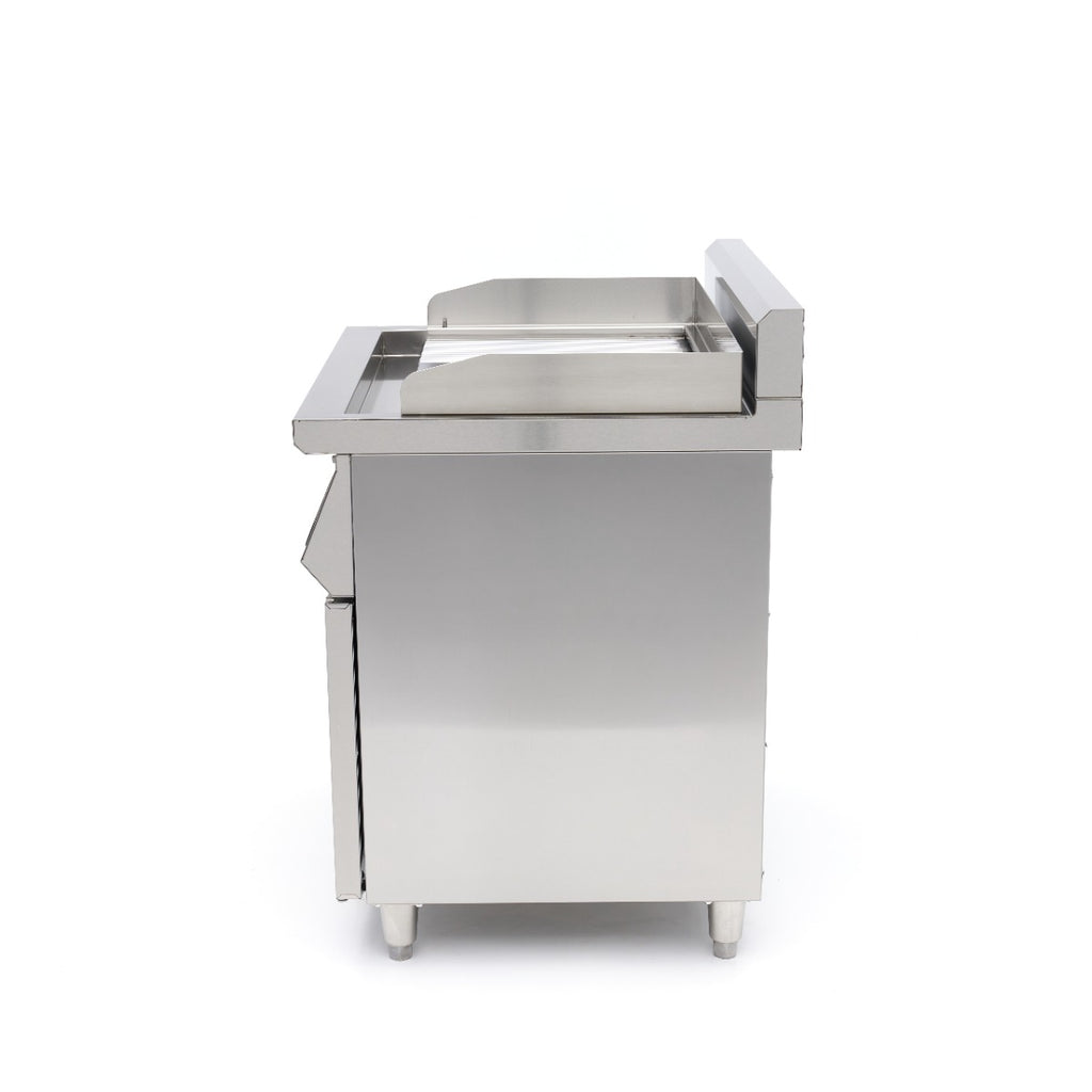 Plancha de Inducción 700 - Profesional - Lisa y Ranurada - 10.000 W - Doble - con Soporte