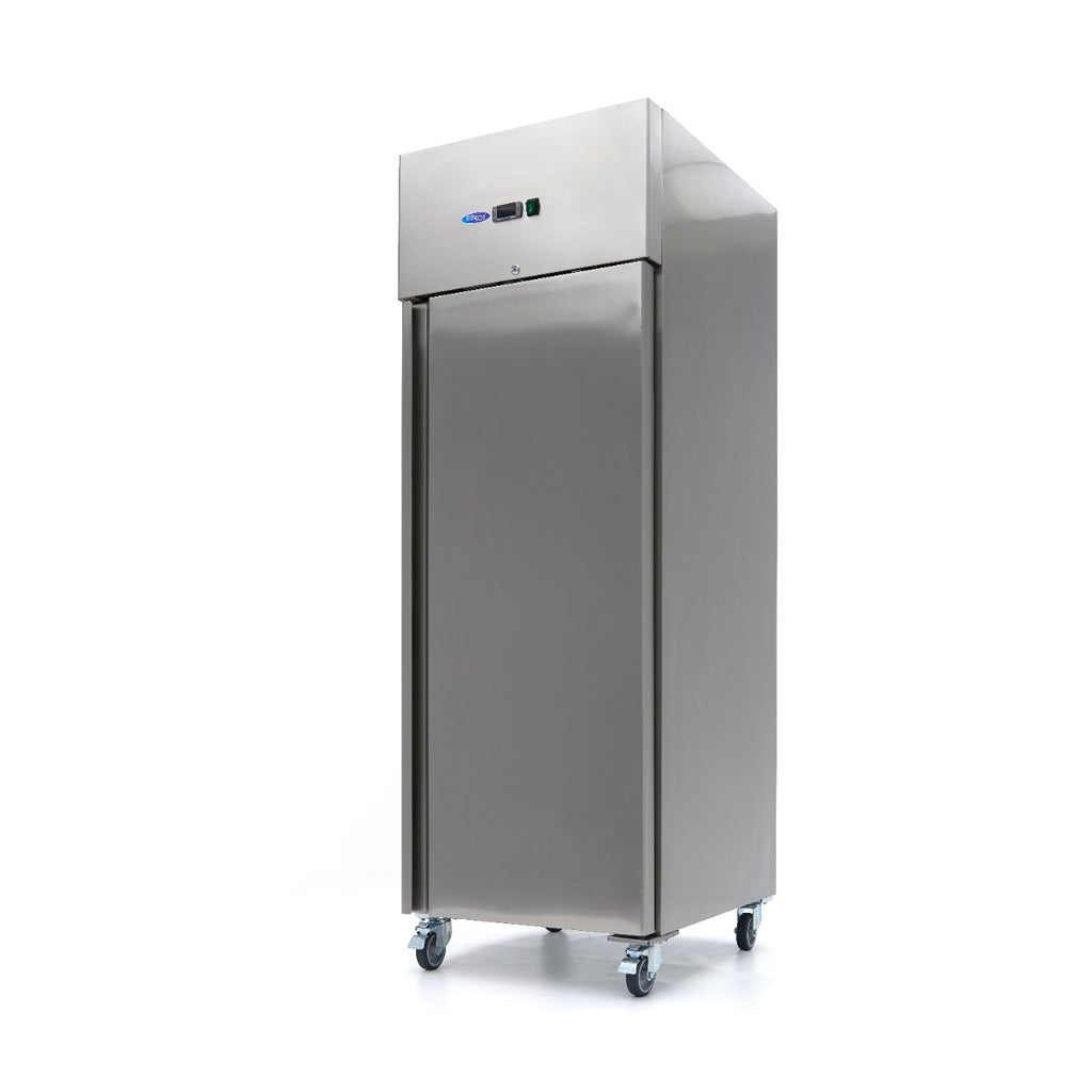 Gefrierschrank - Professionell - 400L - 3 verstellbare Ablagen - Edelstahl - fahrbar