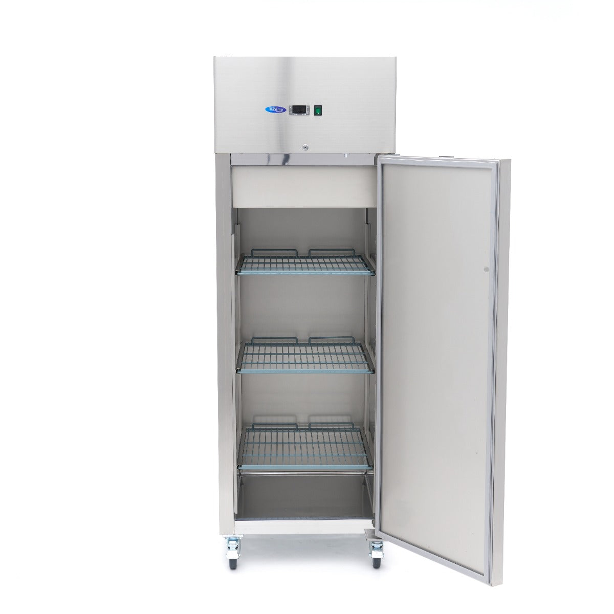 Frigorífico - Profesional - 600L - 3 Estantes Ajustables (2/1 GN) - Acero Inoxidable - sobre Ruedas