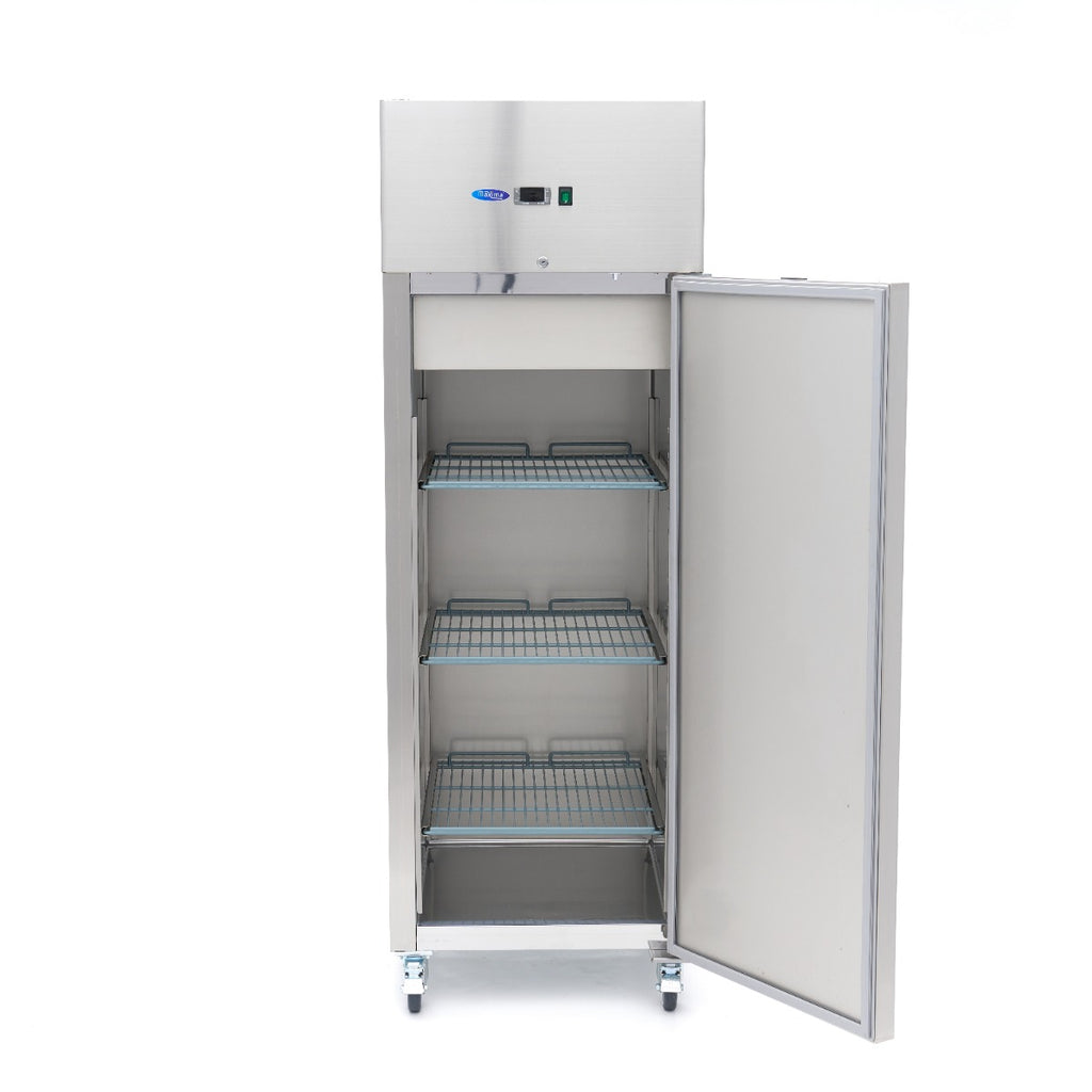 Gefrierschrank - Professionell - 400L - 3 verstellbare Ablagen - Edelstahl - fahrbar