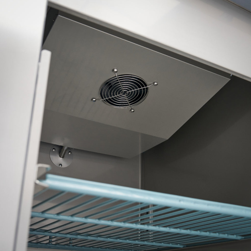 Frigorífico - Profesional - 600L - 3 Estantes Ajustables (2/1 GN) - Acero Inoxidable - sobre Ruedas