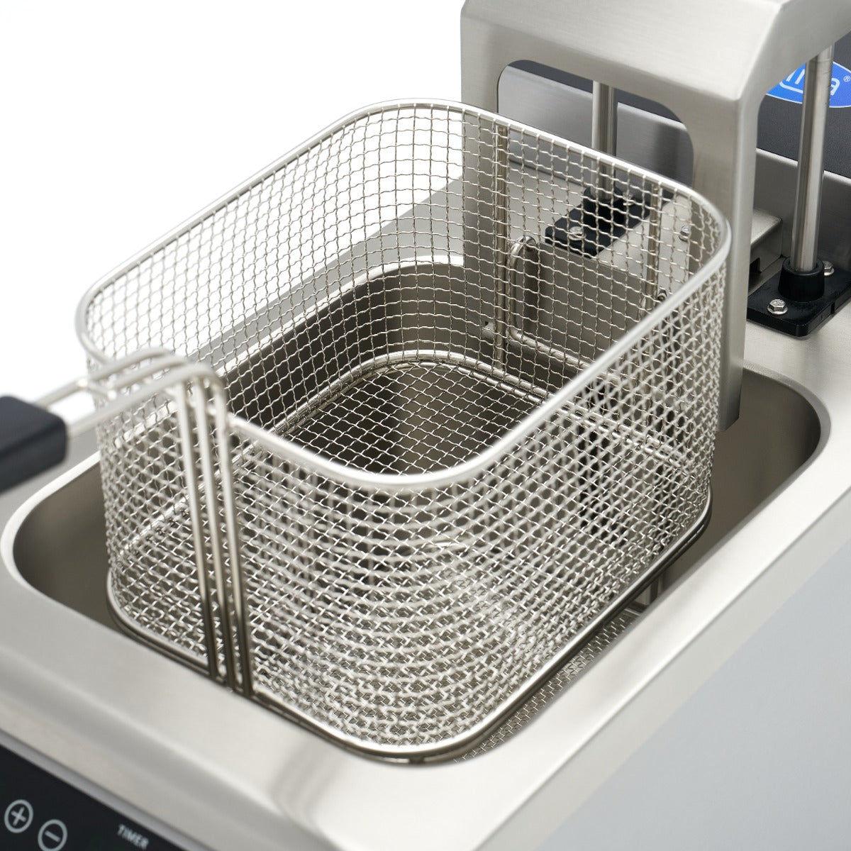 Induktionsfritteuse - Professionell - 8L - 1 Korb - Hebesystem - mit Ablasshahn
