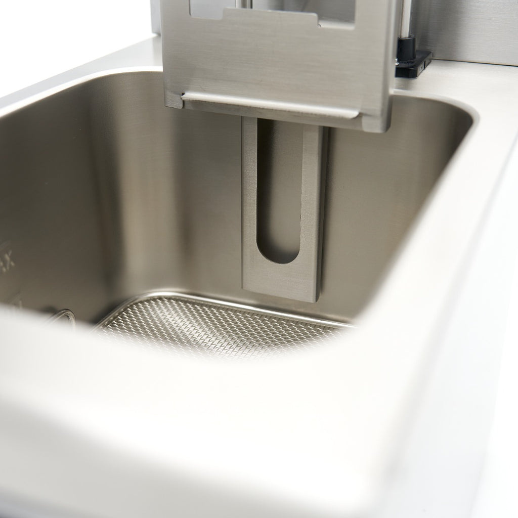 Induktionsfritteuse - Professionell - 8L - 1 Korb - Hebesystem - mit Ablasshahn