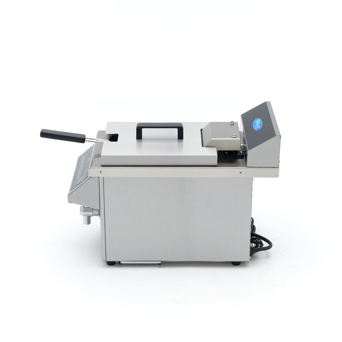 Induktionsfritteuse - Professionell - 8L - 1 Korb - Hebesystem - mit Ablasshahn