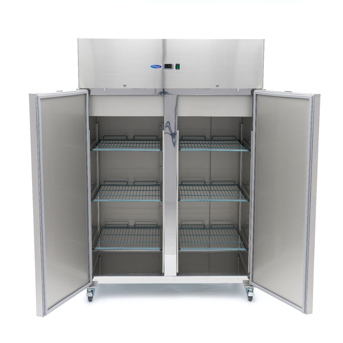 Congelador - Profesional - 1200L - 6 Estantes Ajustables (2/1 GN) - Acero Inoxidable - sobre Ruedas