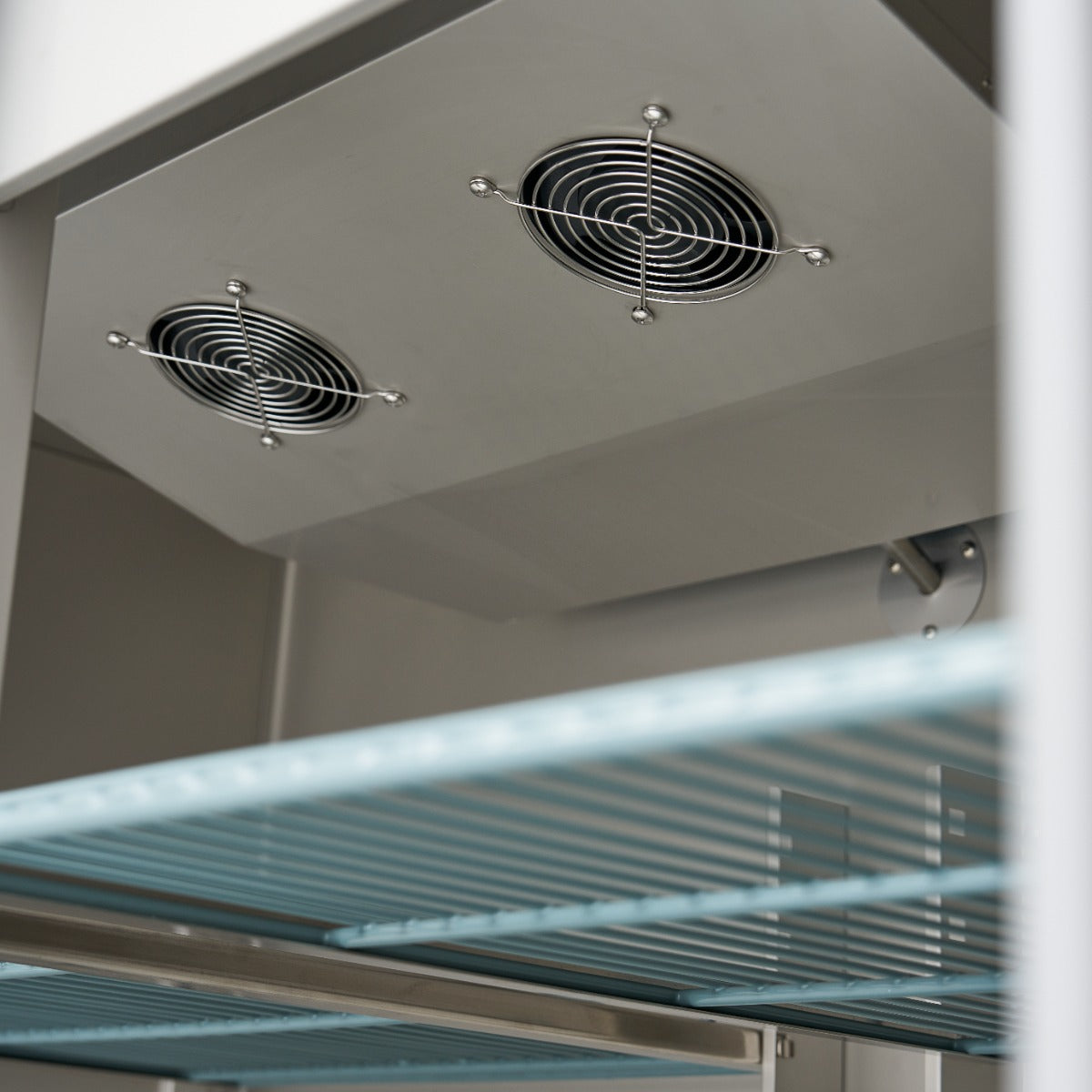 Frigorifero - Professionale - 1200L - 6 ripiani regolabili (2/1 GN) - Acciaio inox - su ruote
