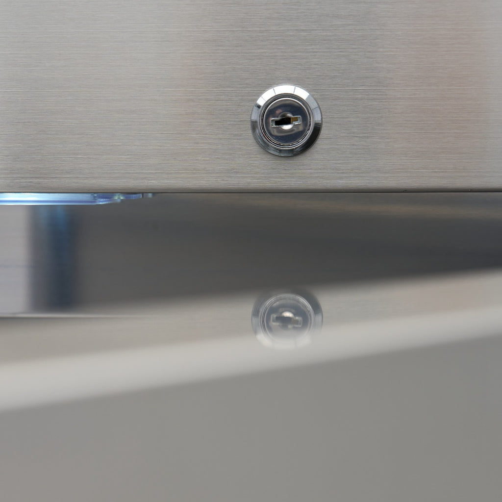 Frigorifero - Professionale - 1200L - 6 ripiani regolabili (2/1 GN) - Acciaio inox - su ruote