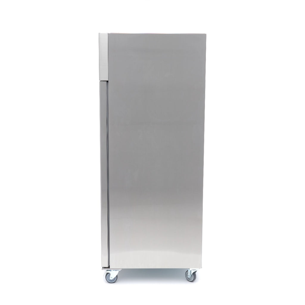 Frigorifero - Professionale - 1200L - 6 ripiani regolabili (2/1 GN) - Acciaio inox - su ruote