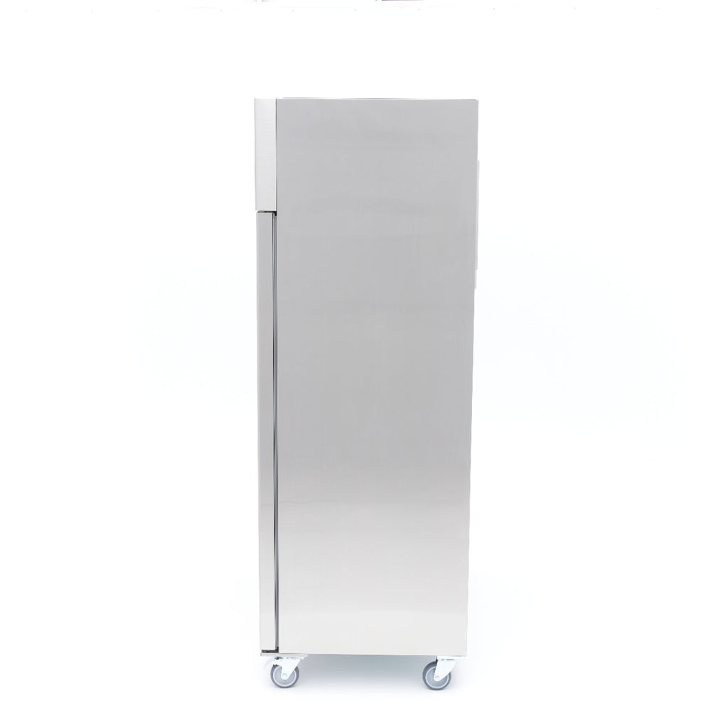 Frigorífico - Profesional - 800L - 6 Estantes Regulables - Acero Inoxidable - sobre Ruedas