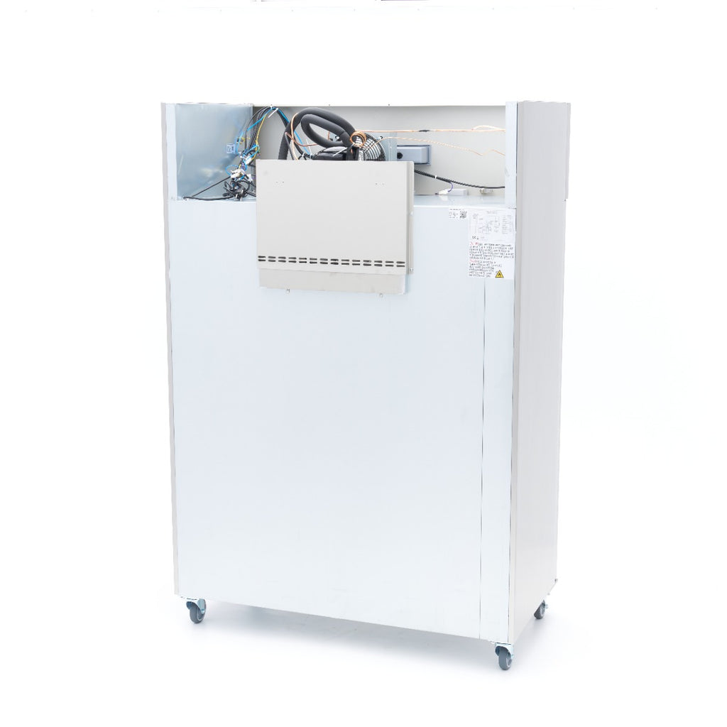 Frigorífico - Profesional - 800L - 6 Estantes Regulables - Acero Inoxidable - sobre Ruedas