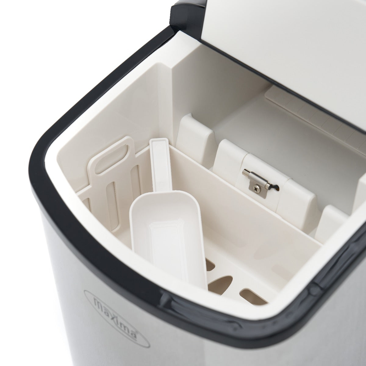 Macchina per ghiaccio - Professionale - 10-12 kg/24 h - Cubetti a proiettile - Raffreddamento ad aria - Argento