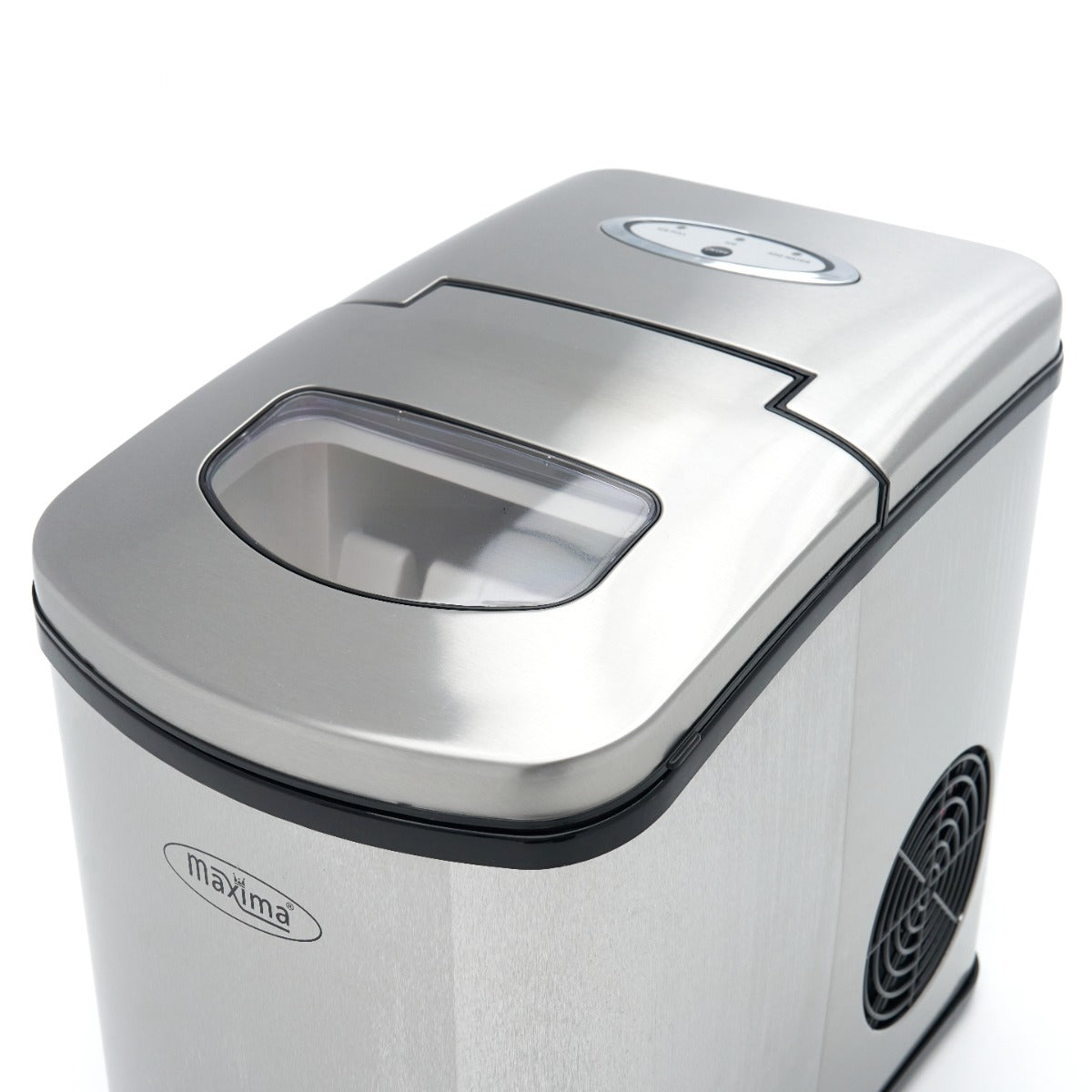 Macchina per ghiaccio - Professionale - 10-12 kg/24 h - Cubetti a proiettile - Raffreddamento ad aria - Argento