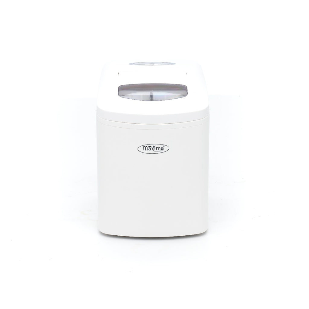 Macchina per ghiaccio - Professionale - 10-12 kg/24 h - Cubetti a proiettile - Raffreddamento ad aria - Bianca