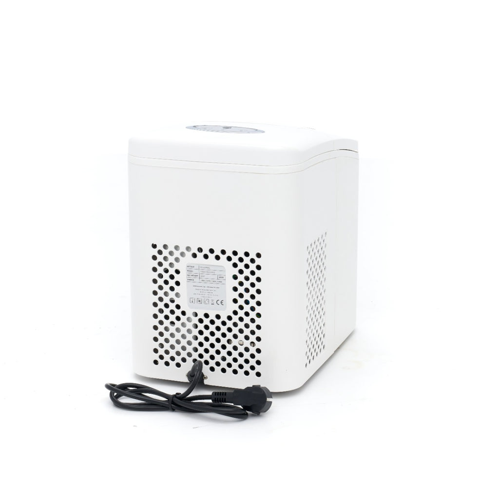 Macchina per ghiaccio - Professionale - 10-12 kg/24 h - Cubetti a proiettile - Raffreddamento ad aria - Bianca