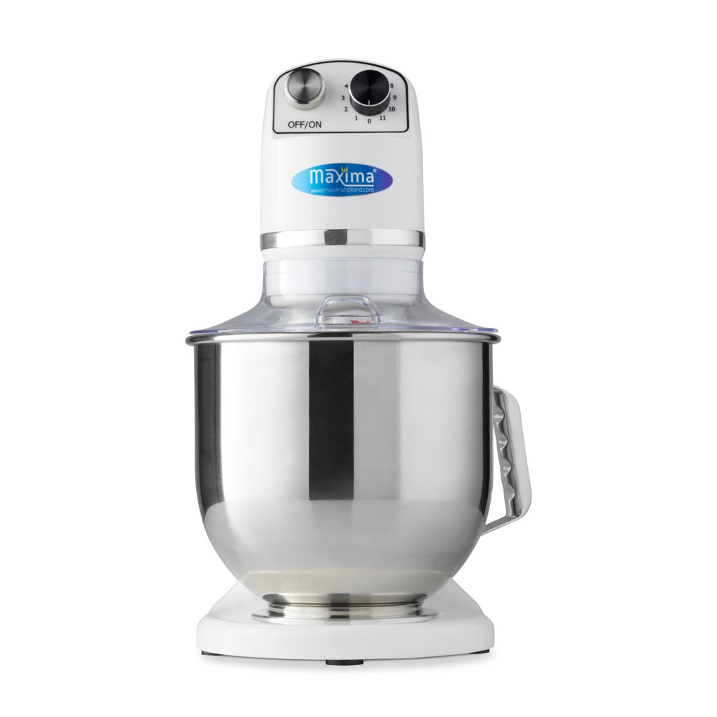 Planetenrührmaschine - Professionell - 7L - bis 2kg Teig - Weiß
