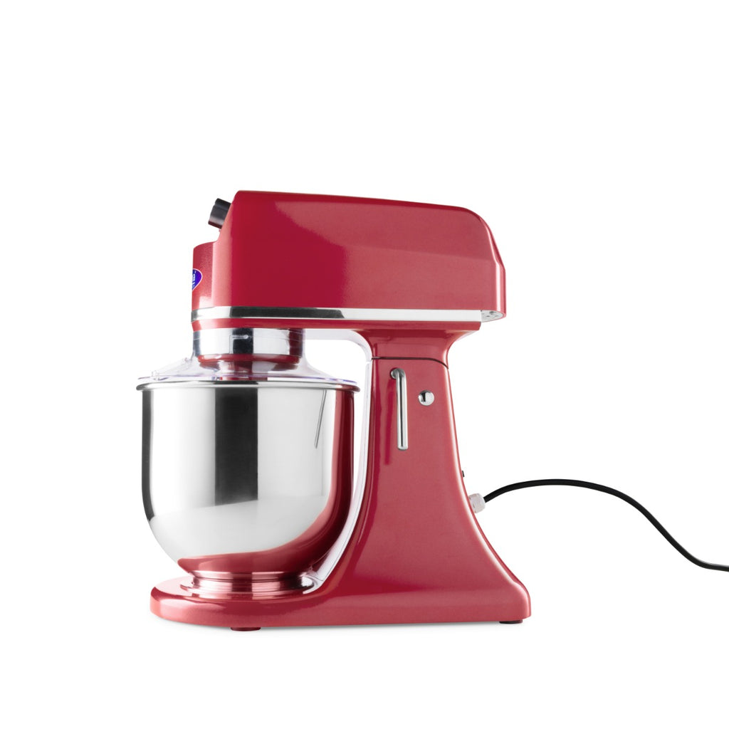 Planetenrührmaschine - Professionell - 7L - bis zu 2kg Teig - Himbeerrot