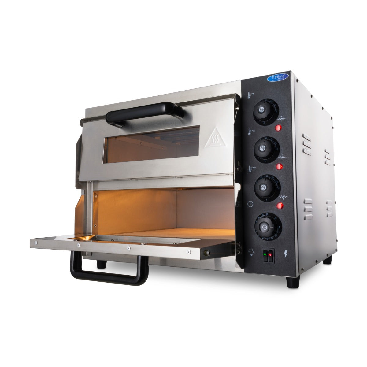 Forno per Pizza - Professionale - per 2 Pizze da Ø40cm - Doppia Camera