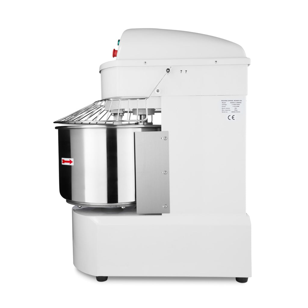 Impastatrice a spirale - Professionale - 60L - Impasto 38kg - 2 velocità - 400V
