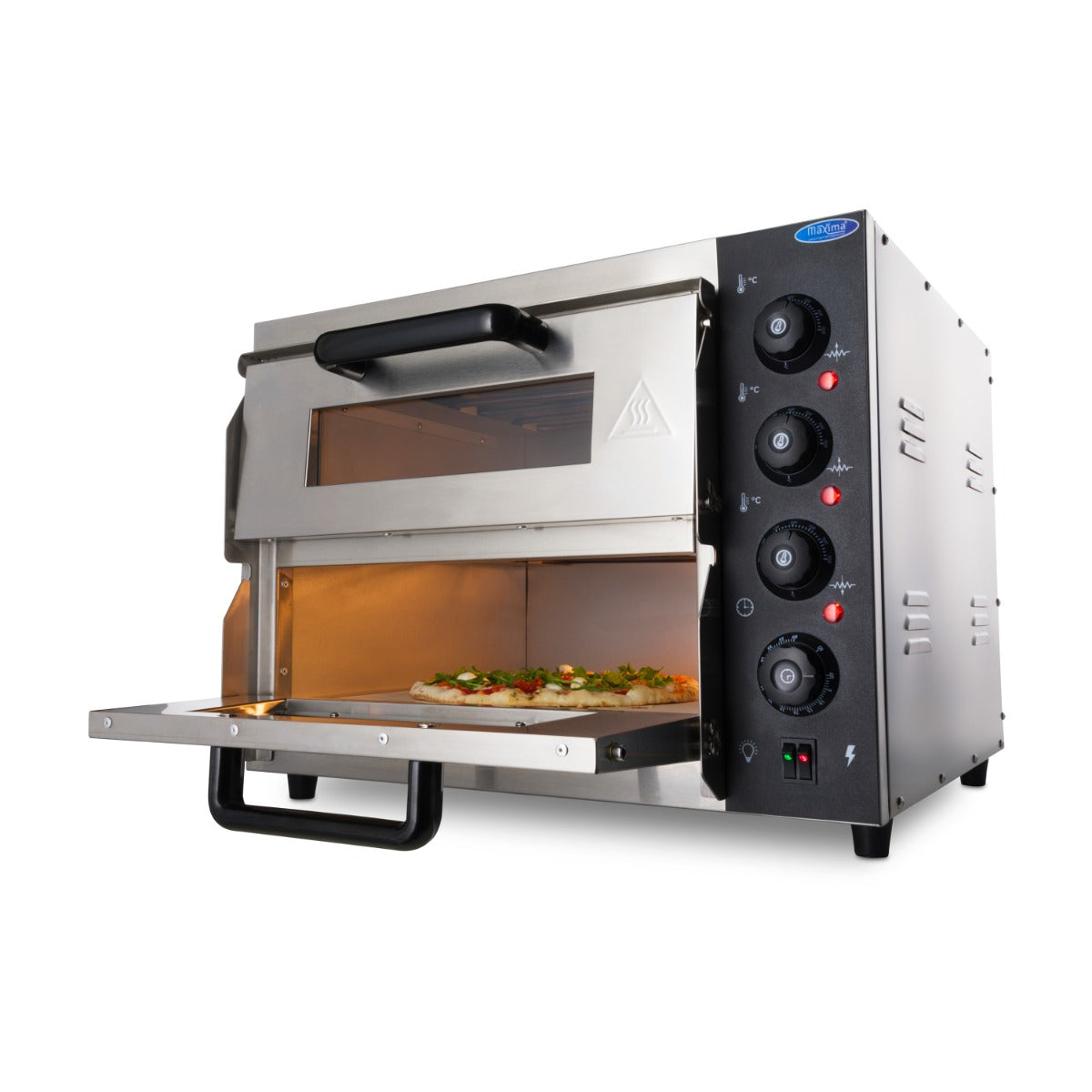 Forno per Pizza - Professionale - per 2 Pizze da Ø40cm - Doppia Camera