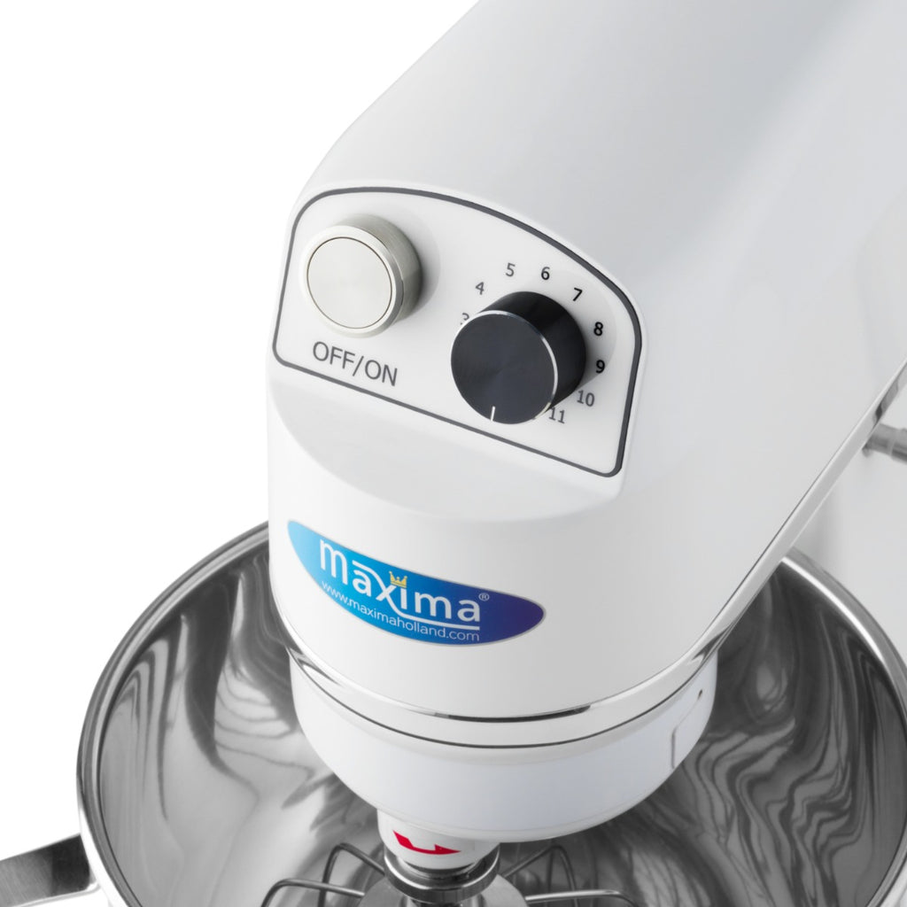 Planetenrührmaschine - Professionell - 7L - bis 2kg Teig - Weiß