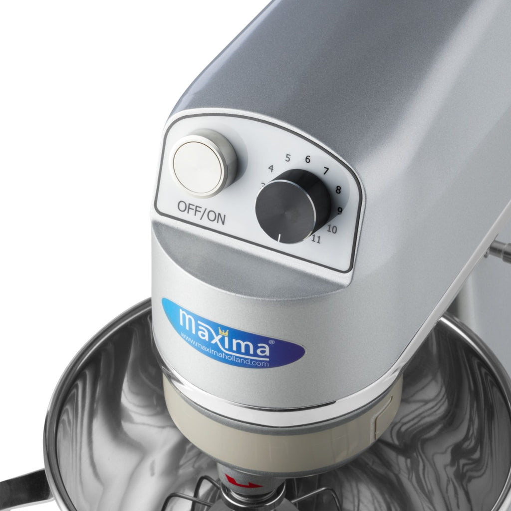 Planetenrührmaschine - Professionell - 7L - bis zu 2kg Teig - Silber