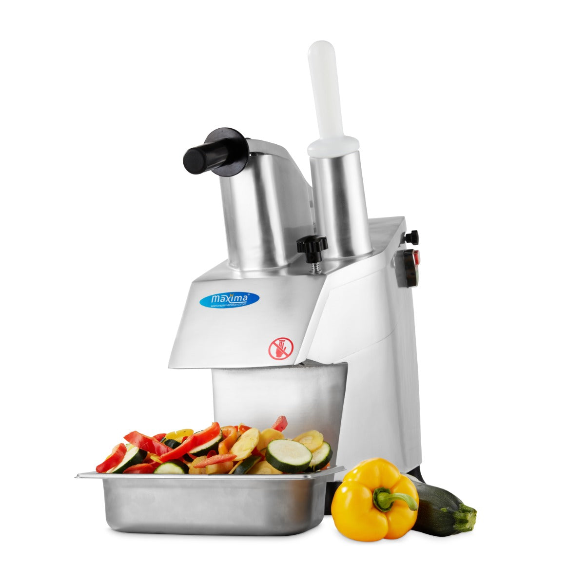 Gemüseschneider - Professionell - Bis 450kg/h - Inklusive 5 Schneidscheiben