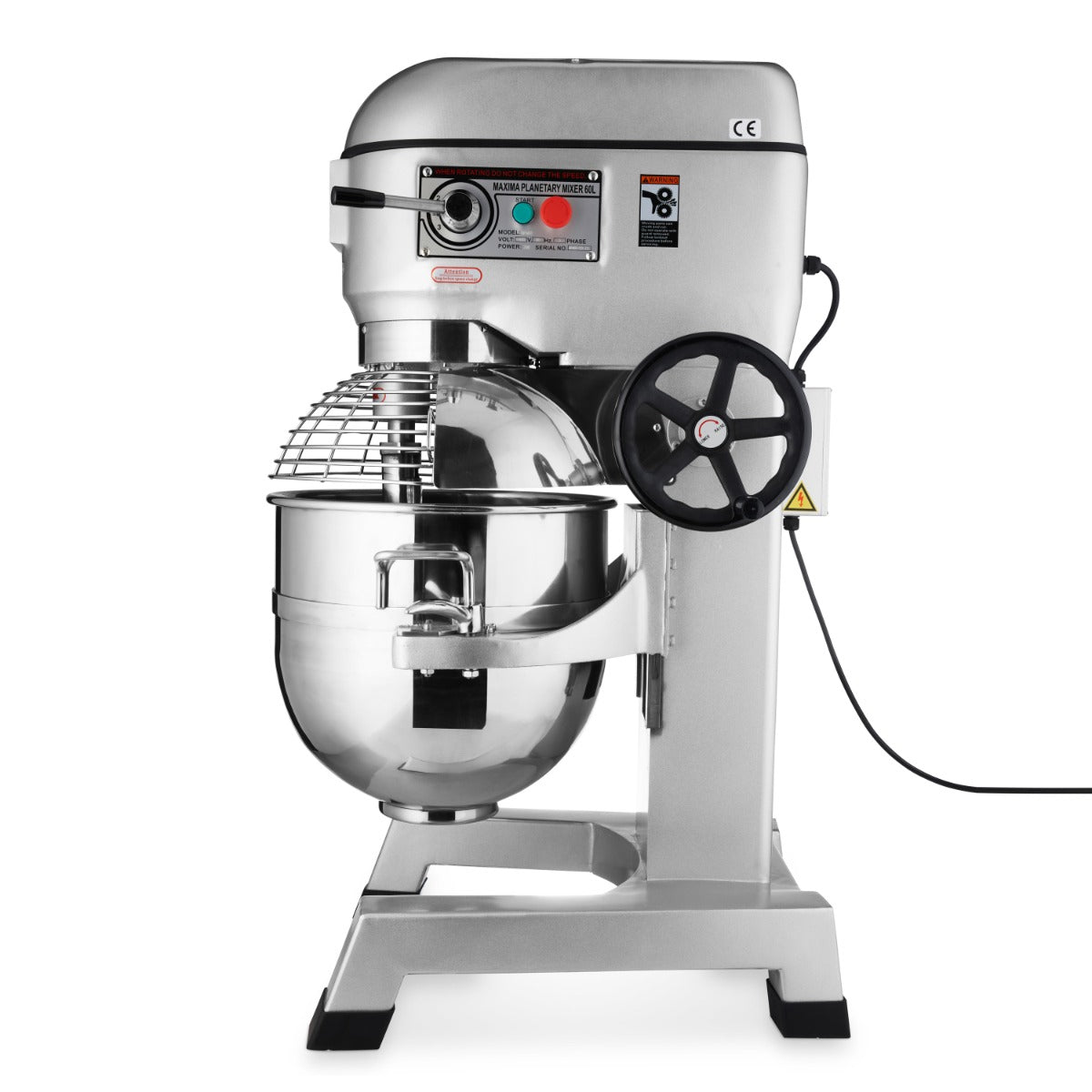 Mezcladora Planetaria - Profesional - 60L - hasta 30kg de Masa - 3 Velocidades