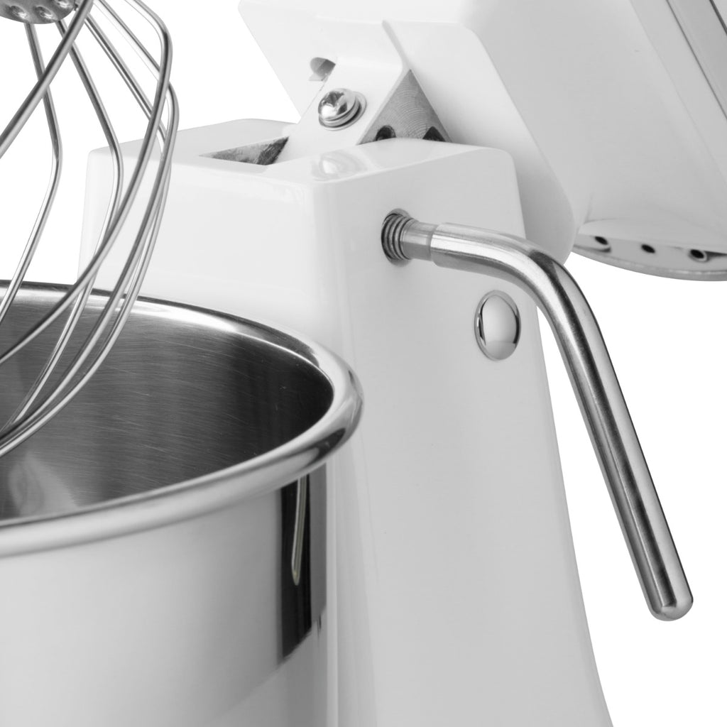 Planetenrührmaschine - Professionell - 7L - bis 2kg Teig - Weiß