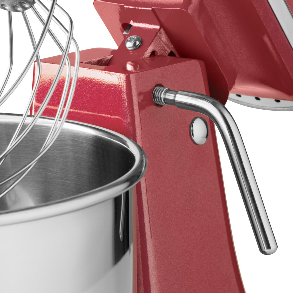 Planetenrührmaschine - Professionell - 7L - bis zu 2kg Teig - Himbeerrot