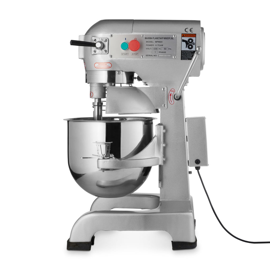 Mezcladora Planetaria - Profesional - 20L - hasta 10kg de Masa - 3 Velocidades
