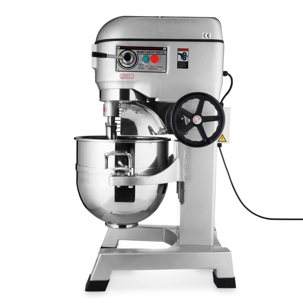 Mezcladora Planetaria - Profesional - 60L - hasta 30kg de Masa - 3 Velocidades