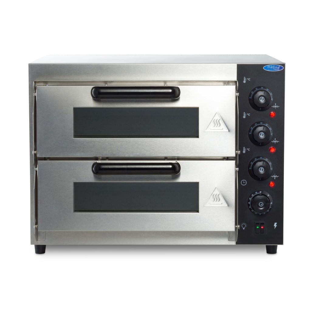 Forno per Pizza - Professionale - per 2 Pizze da Ø40cm - Doppia Camera