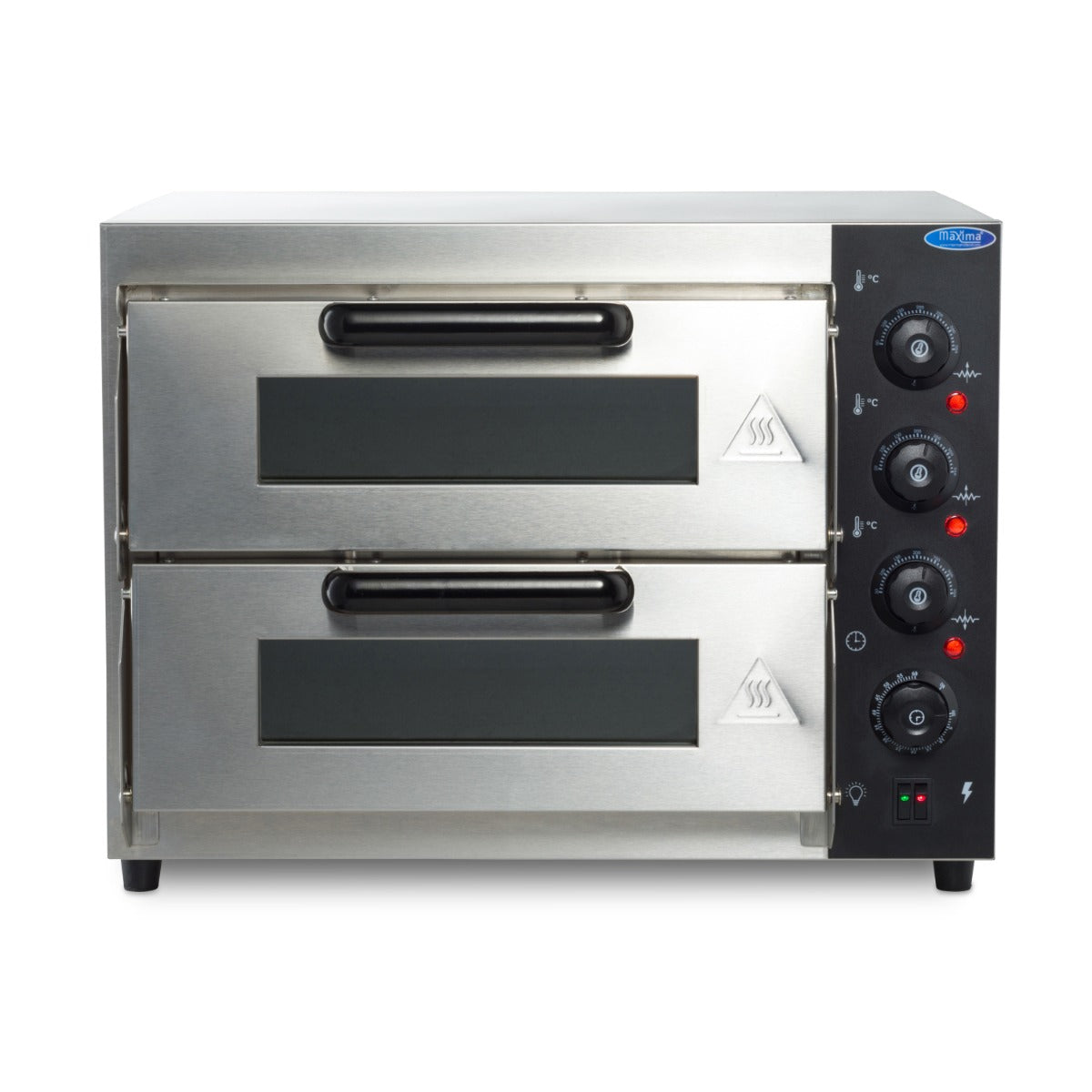 Forno per Pizza - Professionale - per 2 Pizze da Ø40cm - Doppia Camera