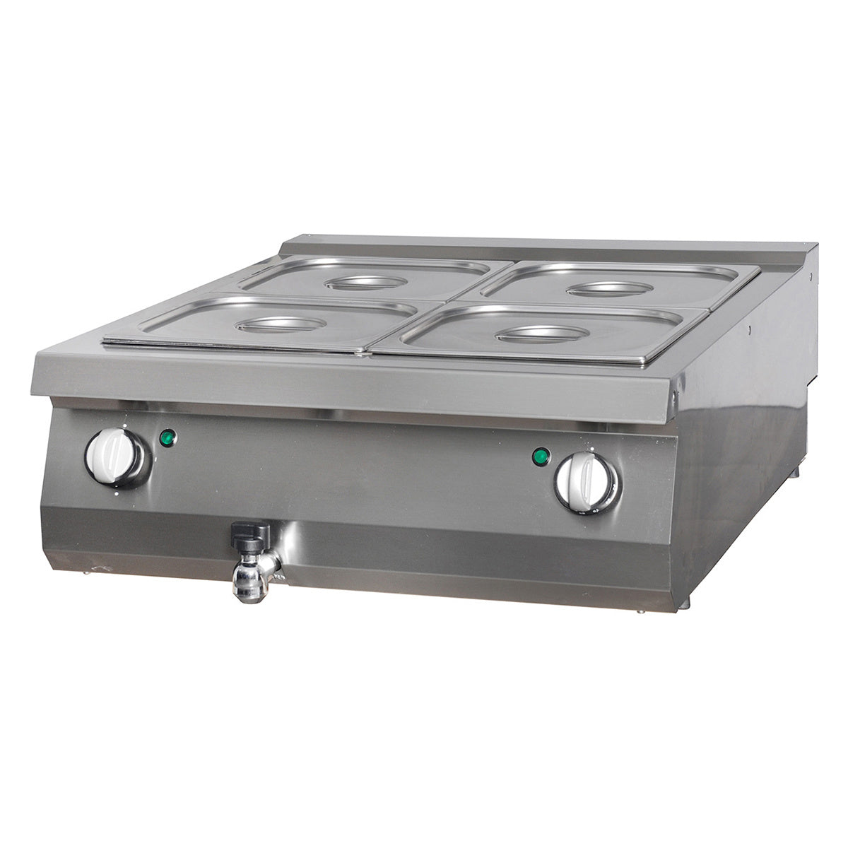 Bagnomaria Premium - Professionale - Unità doppia - 90cm di profondità - Elettrico