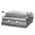 Premium-Lavasteingrill - Professionell - Doppelgerät - 90cm tief - Gas