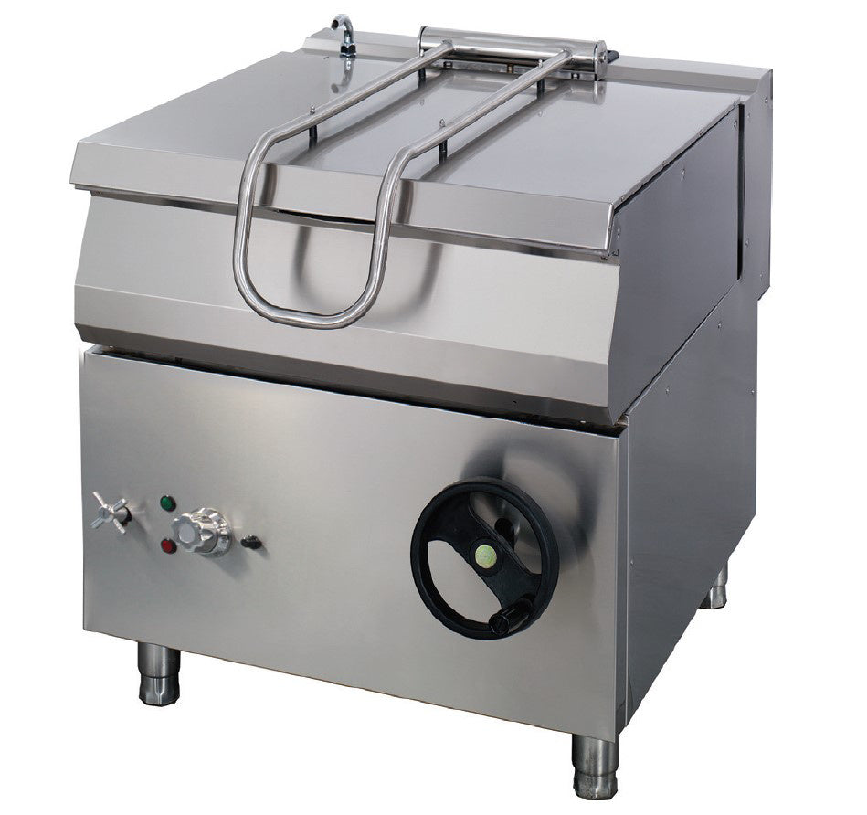 Heavy Duty Bratt-Pfanne - Professionell - 50L - Doppelgerät - 70cm Tiefe - Gas
