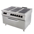 Premium Keukenfornuis - Professioneel - 6 Kookplaten - Drievoudige Unit - 90cm Diepte - incl. Brede Oven - Elektrisch