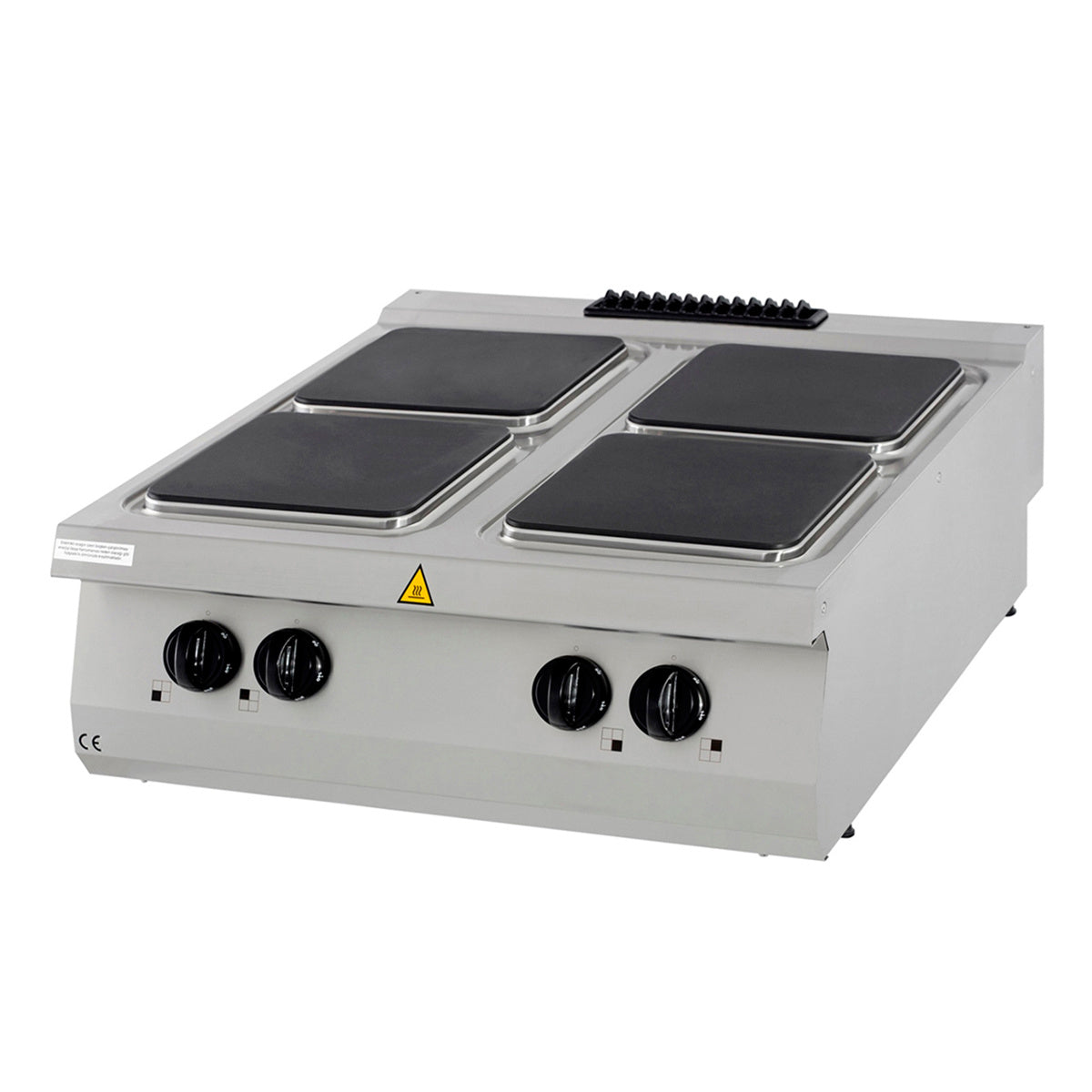 Premium Placa de Cocción - Profesional - 4 Quemadores - Unidad Doble - 90cm de Profundidad - Eléctrico