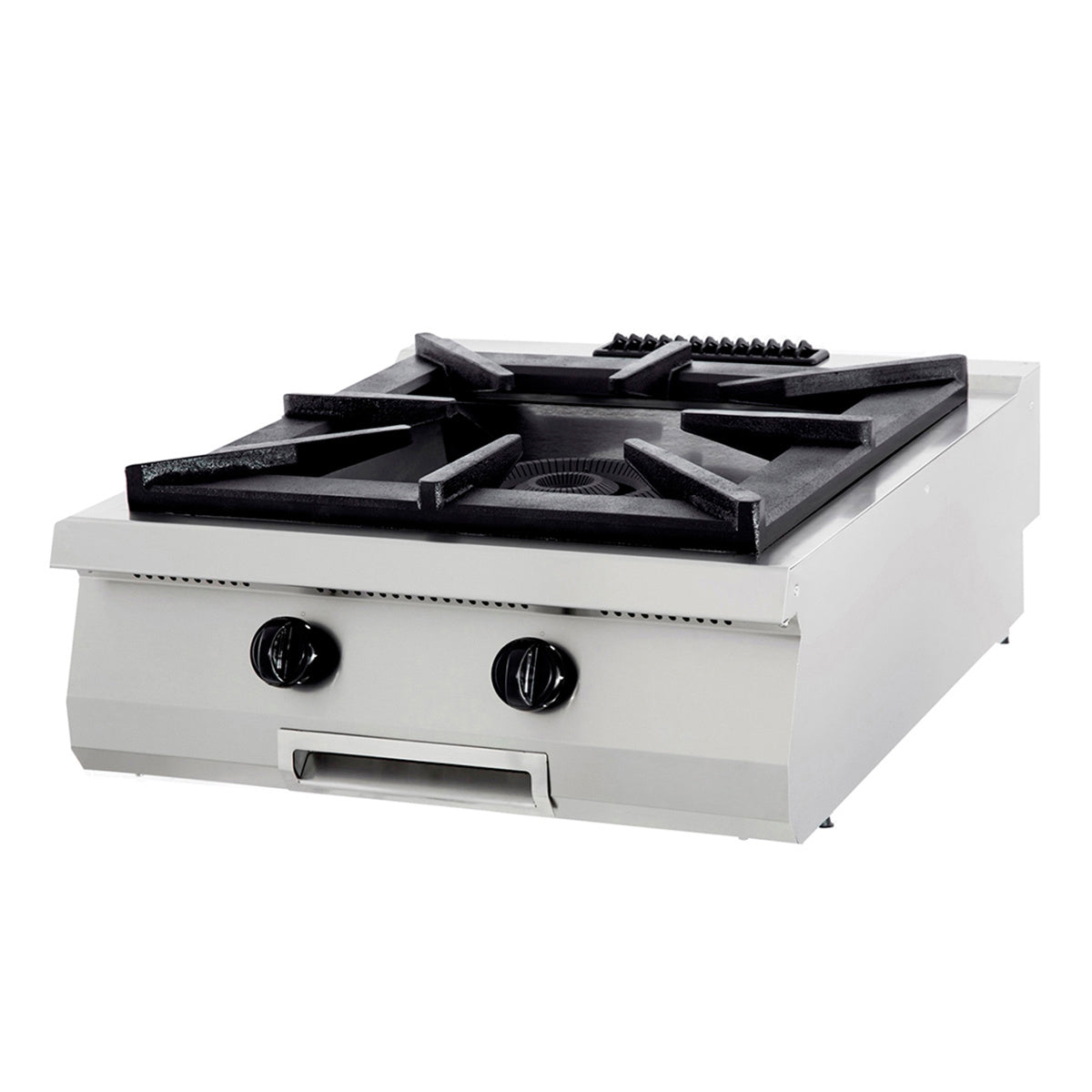 Premium Kochplatte - Professionell - 1 Brenner - Doppeleinheit - 90cm Tiefe - Gas